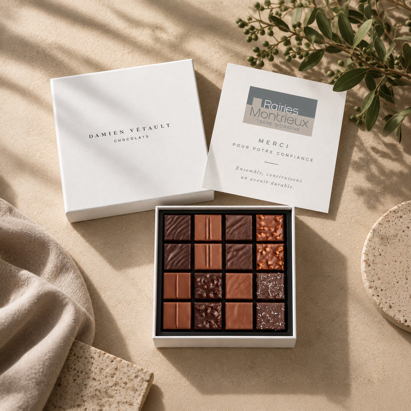 Coffrets Chocolats personnalisés pour entreprises à Angers