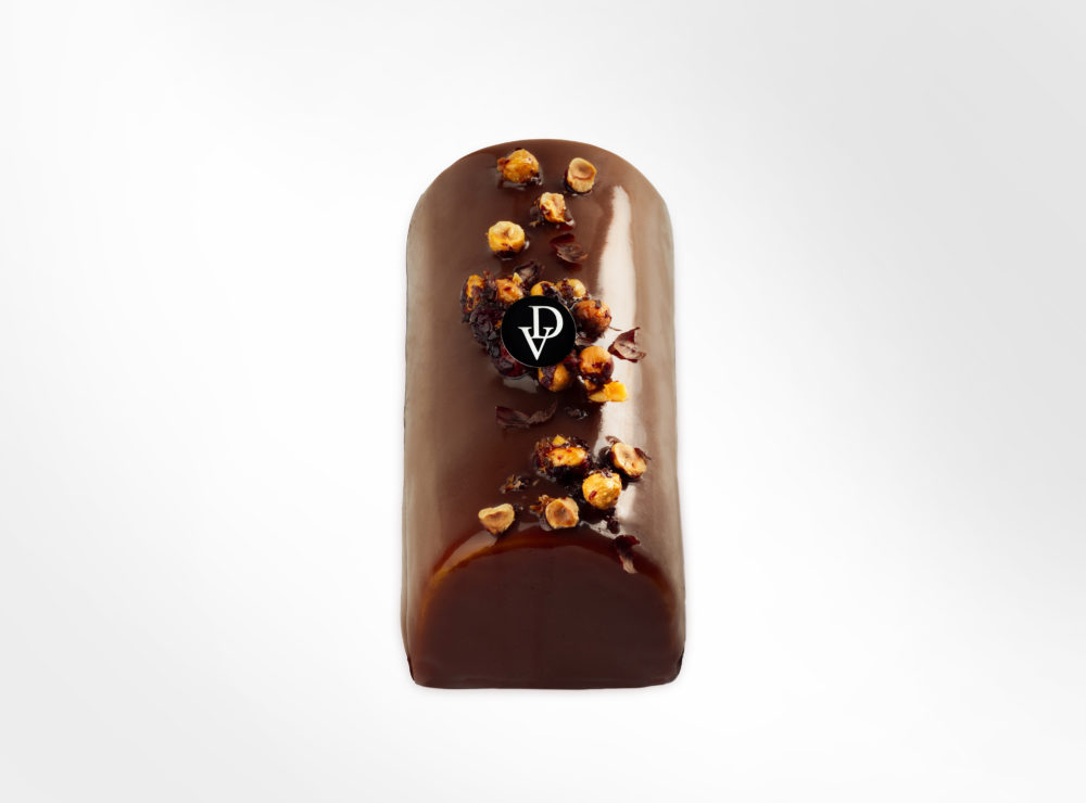 Bûche de Noël saveur noisette